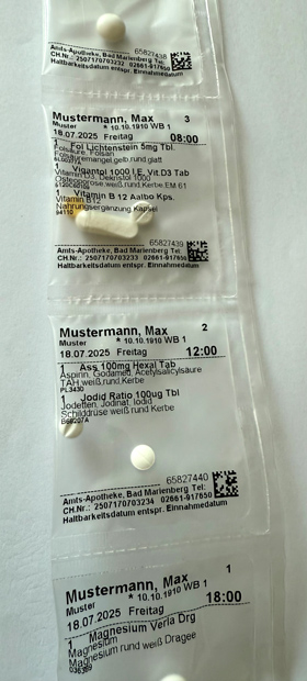 Blister Beschriftung Blister Beschriftung